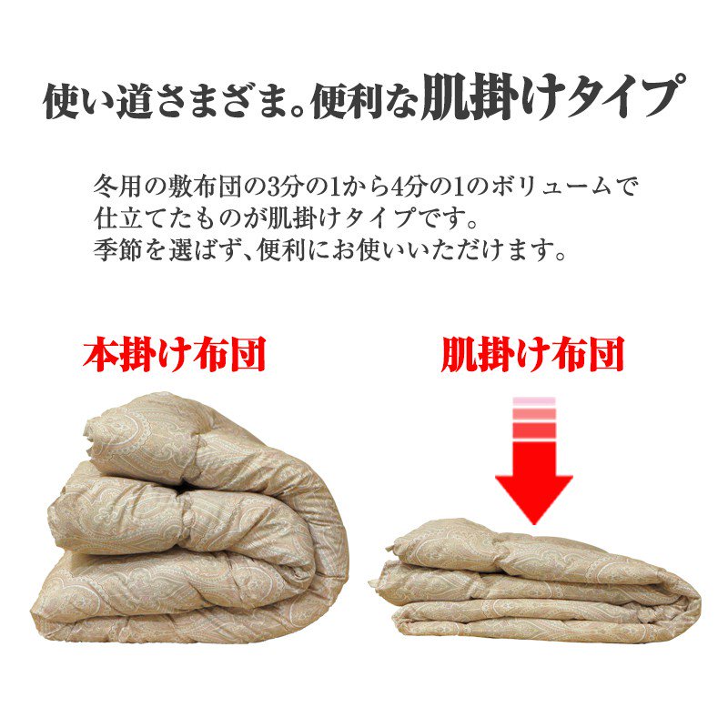 日本製 シングル アレルギー対策 洗える 布団カバー付き 肌掛ふとん&年 ...