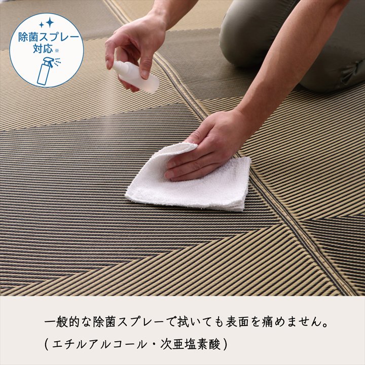 洗える ござ 日本製 国産 カーペット 丈夫 除菌スプレー対応 敷詰 ラグ