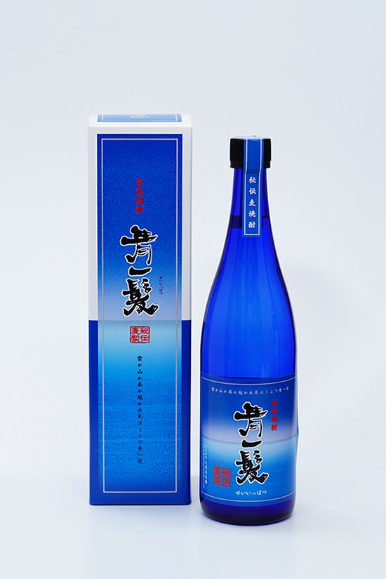 希少 色瓶 プレミアム 麦焼酎 青一髪 2本 長期熟成 - 飲料/酒