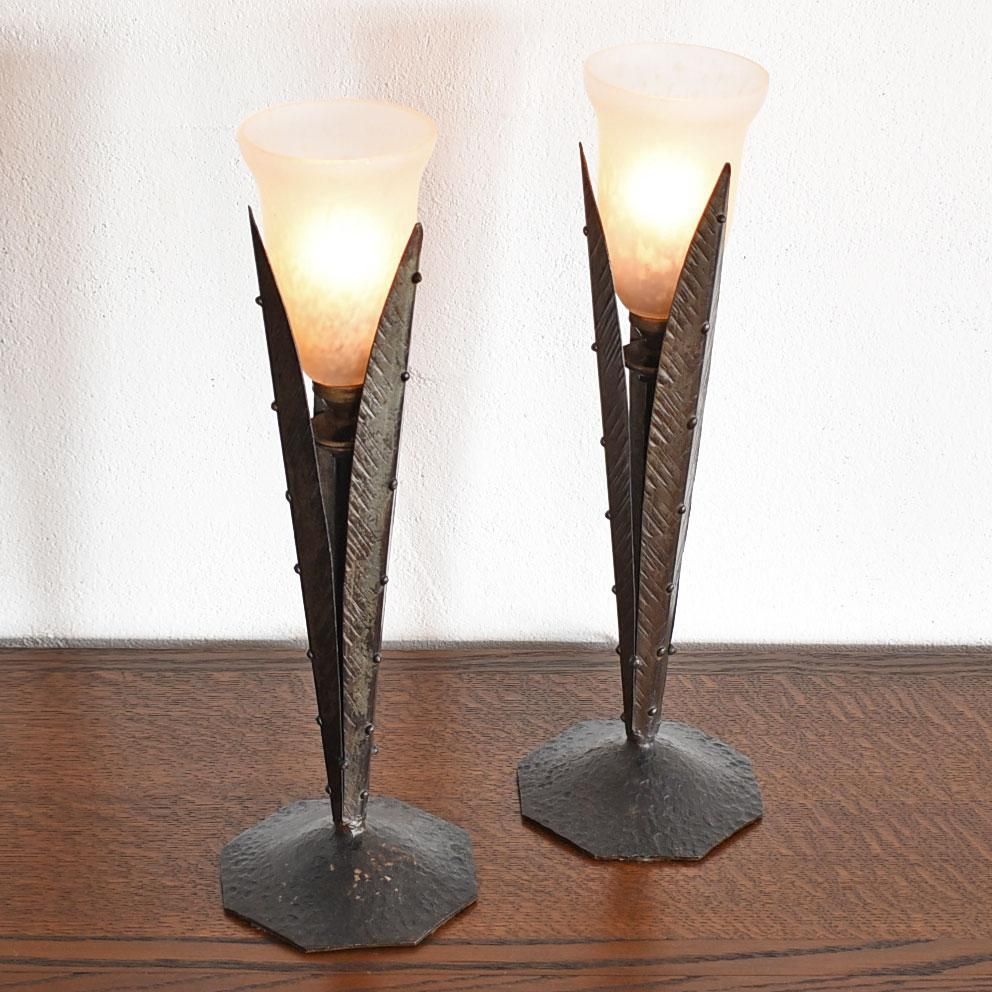 シュナイダー　アンティーク　ライト シュナイダー ペアテーブルランプ フランス製 / WESTWOOD ANTIQUES