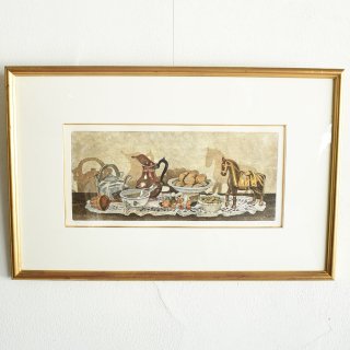 マリオ・アゴスティーニ　静物画（馬）の商品画像