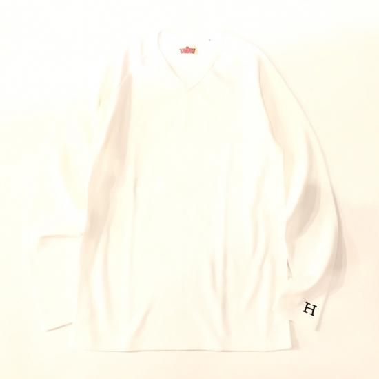 ストレッチフライスVネックロングスリーブ　ナチュラル　Sサイズ　新品未使用 ストレッチフライス Vネックロングスリーブ Tシャツ | HOLLYWOOD