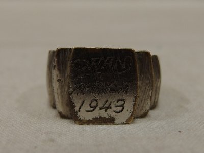 WW2 1943 ORAN THEATER MADE SOUVENIR RING/23-24*210403*
