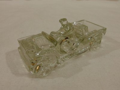 40s CANDY GLASS CONTAINER