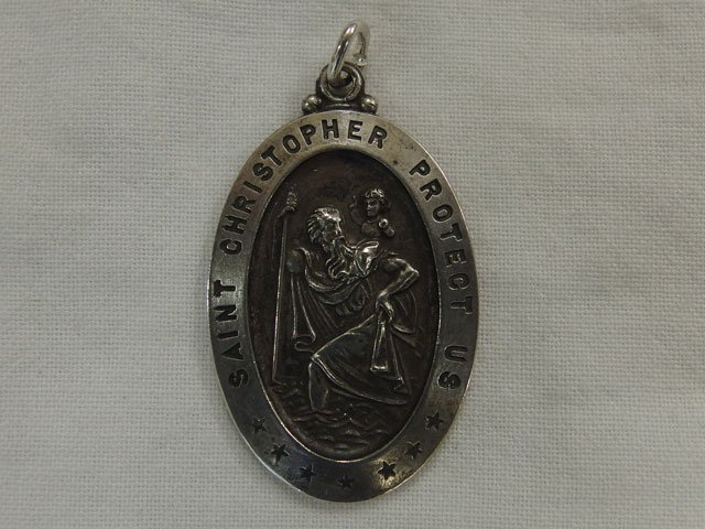 St CHRISTOPHER Pendant Top PROTECT US ＊171018＊ - SEARCHLIGHT