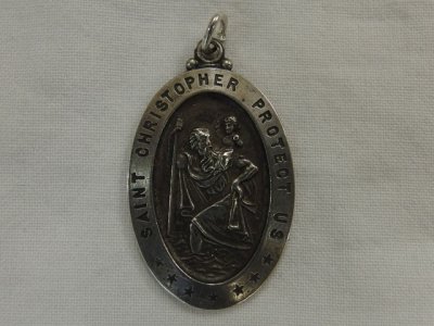 St CHRISTOPHER Pendant Top PROTECT US 171018