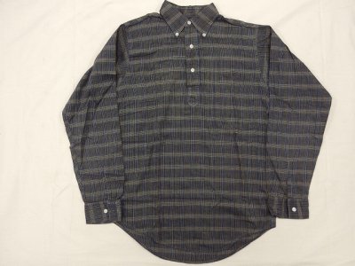 60s Pullover Cotton Plaid B.D.Shirt 201120