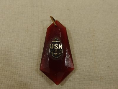 USN RED STONE PENDANT TOP *220317* 