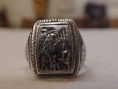 WW2 1943 TUNIS THEATER MADE RING/26-27180926