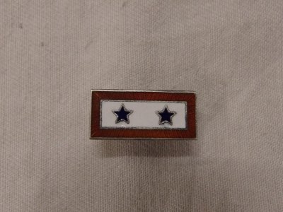 WW2 US SERVICE/BLUE STAR PINS 2STARS 180815