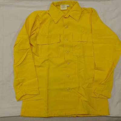 US FOREST SERVICE YELLOW SHIRT/L-L/DEAD STOCK221008