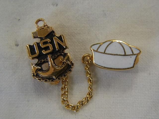 USN SAILOR HAT CHAIN PINS ＊170522＊ - SEARCHLIGHT