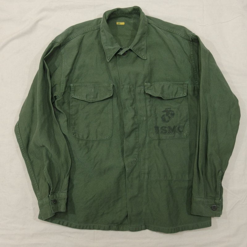 70s VINTAGE MILITARY U.S.M.C BDUシャツジャケット - ジャケット