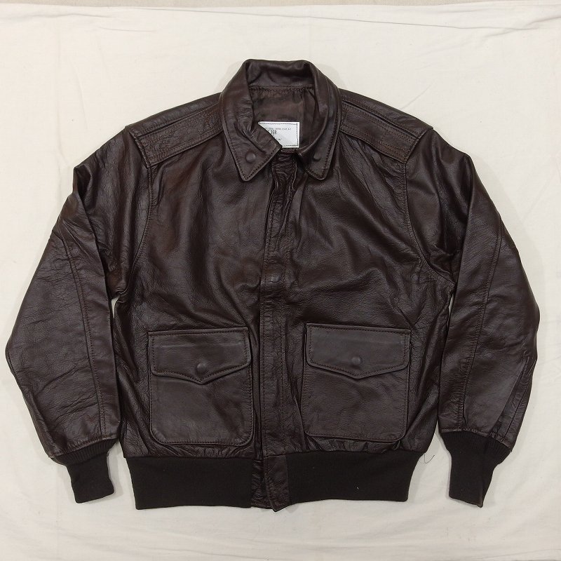 '92 USAF A-2 LEATHER JACKET 36R / RUSSET BROWN/DEAD STOCK ＊230526＊ -  SEARCHLIGHT