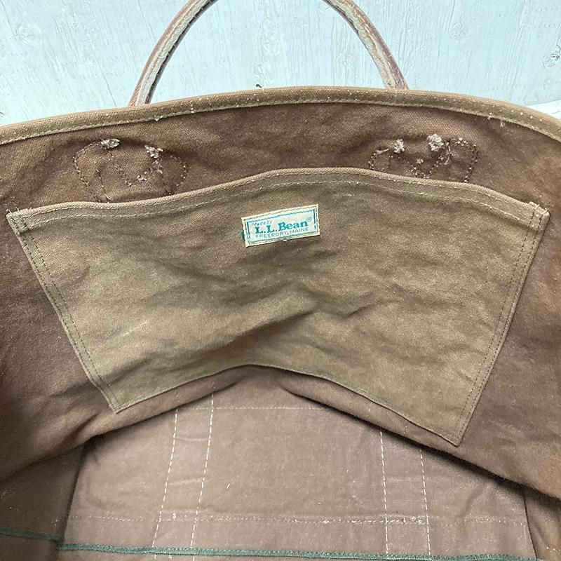 Ll bean leather discount tote