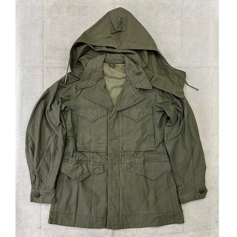 US ARMY M-43 FIELD JACKET with HOOD / 34R/370C ＊231031 