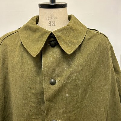 50s FRENCH ARMY MOTORCYCLE COAT / 3 231226