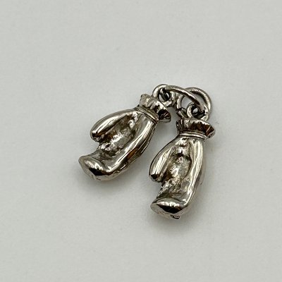 BOXING GLOVES STERLING SILVER CHARM 240111C