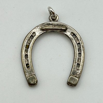 HORSESHOE STERLING SILVER CHARM 240111A