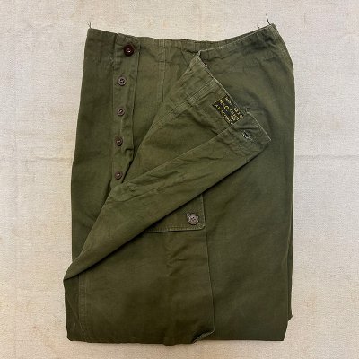 '58 NETHERLAND ARMY DOUBLE-FACE CARGO PANTS/82x80 240202B