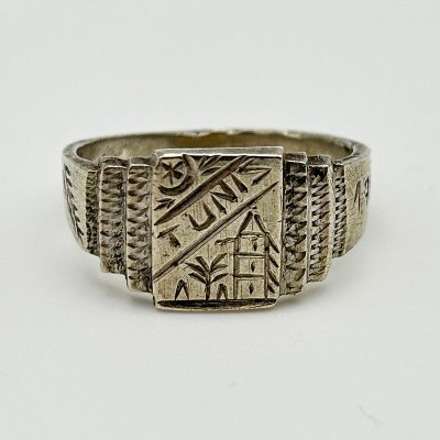 WW2 1943 TUNIS THEATER MADE RING/24 240209D