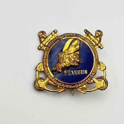 USN SEABEES STERLING SILVER PINS 240312