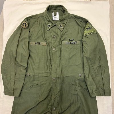 '88 US ARMY COTTON SATEEN COVERALL / XL 240318