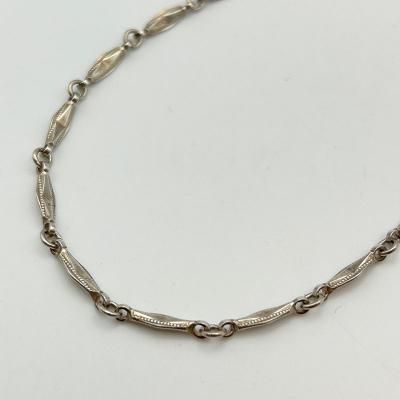 STERLING SILVER CHAIN NECKLACE/38cm 240621B