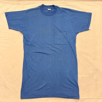 70-80's FRUIT OF THE LOOM Pocket Tee Shirt / L 240624G