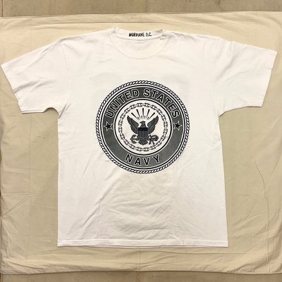 00's OCS NAVY Print Tee Shirt / XL 240725