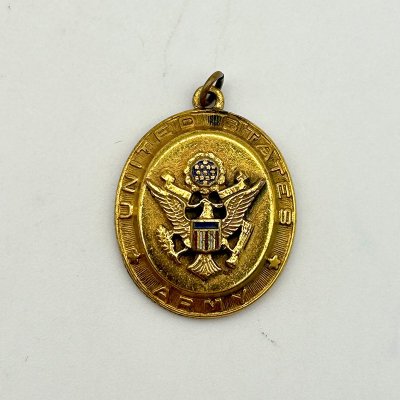 US ARMY INSIGUNIA GOLD FILLED CHARM 240725E