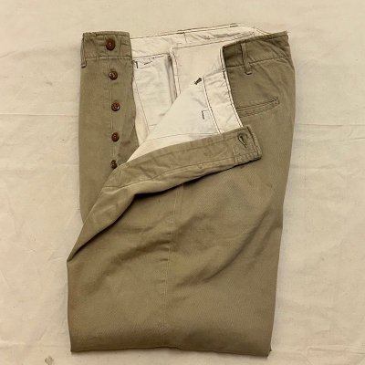 52' US ARMY M-45 COTTON KHAKI Pants/w33 240726A