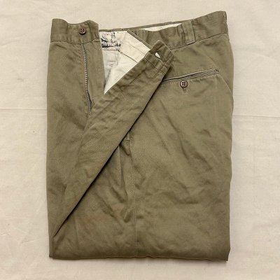 DCTC64 US ARMY COTTON KHAKI CHINO PANTS / 78cm 240731E