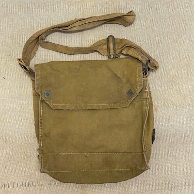 '42 BRITISH ARMY MK-7 GAS MASK BAG INDY BAG240920