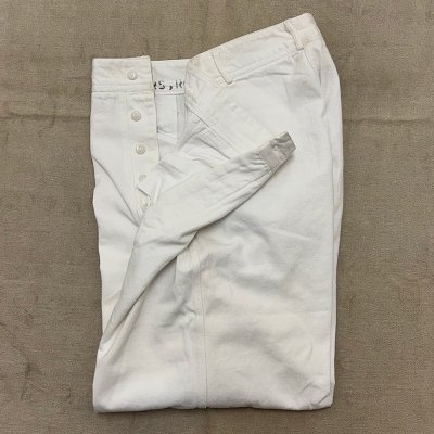 UNKNOWN  WHITE SAILOR PANTS/ W84cm 240927