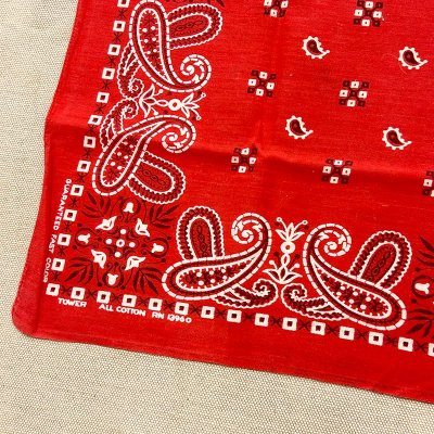 BANDANA/RED/RN13960/COTTON100% 241010A