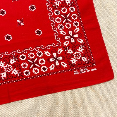 BANDANA/RED/RN13960/COTTON100% 241010B