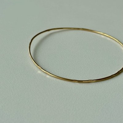 14K GOLD CUFF LOOP BRACELET241015