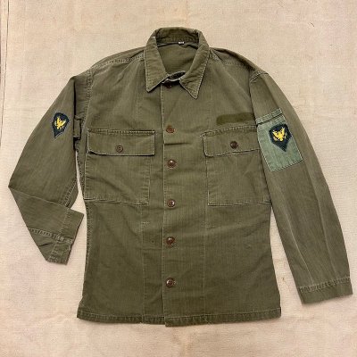 US ARMY M-43 HBT JACKET, CUSTOMIZED /S 241018B