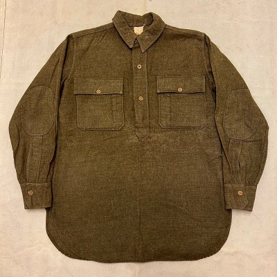 30's US ARMY BROWN WOOL PULLOVER / M 241018