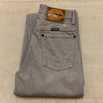 80-90's Wrangler GRAY DENIM PANTS, Dead Stock / W60cm 241022C