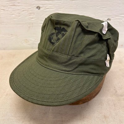 50s USMC HBT UTILITY CAP, Dead Stock / 56cm 241029