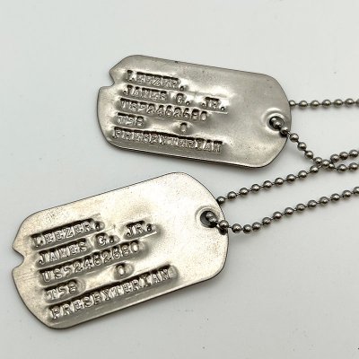 '58 US ARMY DOG TAG SET 