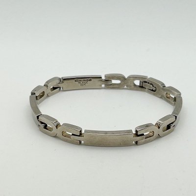 MEXICO STERLING 925 SILVER DESIGN CHAIN BRACELET 241107B