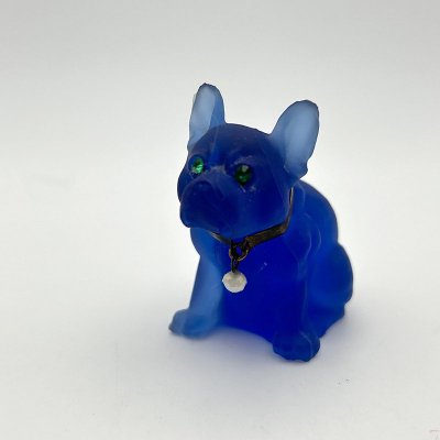 Czech Glass FRENCH BULL DOG / BULE 241211A