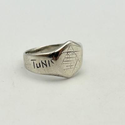WW2 1943 TUNIS THEATER MADE RING / 20 250127G