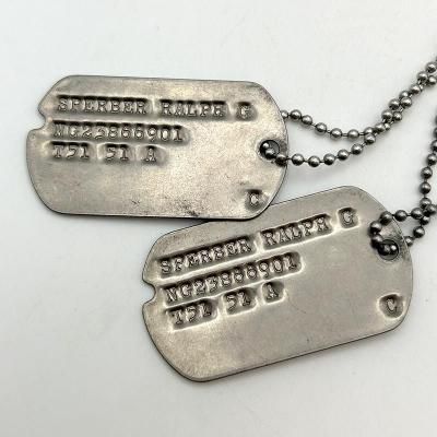 '51 US ARMY/National Guard DOG TAG SET 
