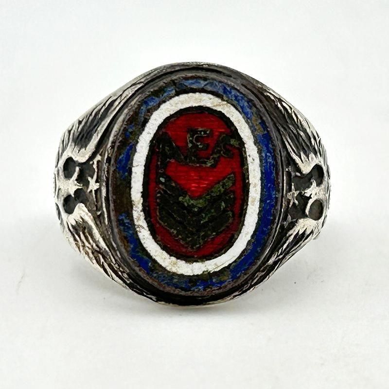 Ｗ帝政ドイツ/オーストリア軍＊アルミ製＊鉄十字リング＊１３号（実物） W帝政ドイツ/オーストリア軍＊アルミ製＊鉄十字リング＊13号