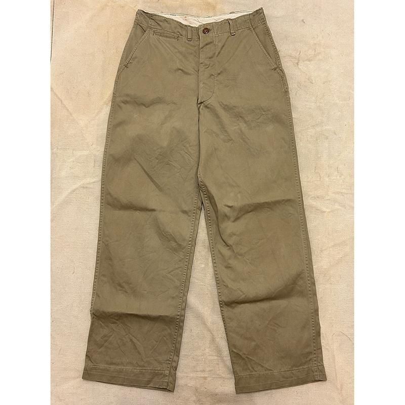 50's US ARMY M-45 COTTON KHAKI PANTS / W32 ＊250822