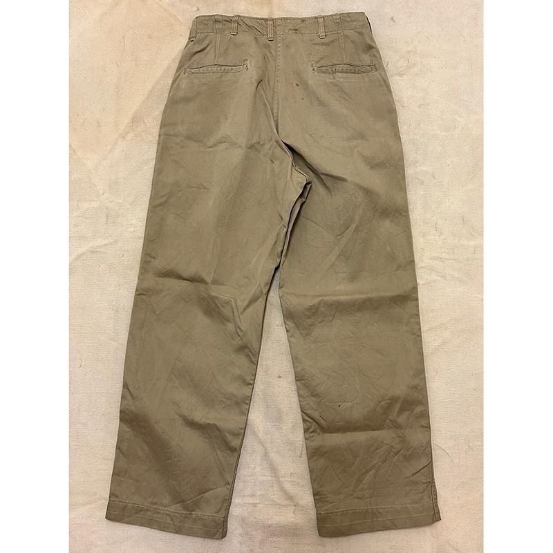 50's US ARMY M-45 COTTON KHAKI PANTS / W32 ＊250822